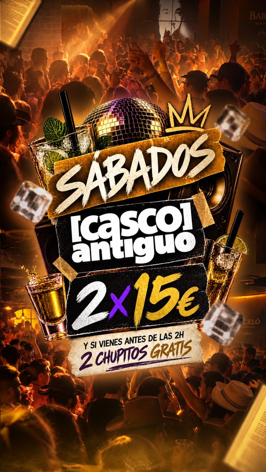 Flyer Sábado de casco